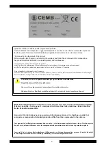 Preview for 5 page of CEMB SM645 Installation, Operation And Maintenance Manual - Original Instructions