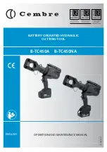 Cembre B-TC450A Operation And Maintenance Manual preview