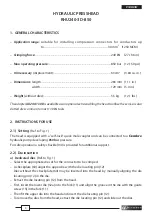 Preview for 3 page of Cembre RHU240-3D-850 Operation And Maintenance Manual