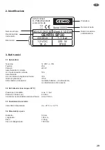 Preview for 29 page of CEMO CENTRI SP30 Operating Instructions Manual