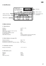 Preview for 37 page of CEMO CENTRI SP30 Operating Instructions Manual