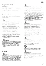 Preview for 47 page of CEMO CENTRI SP30 Operating Instructions Manual