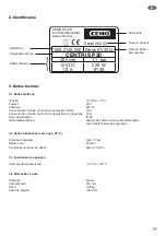 Preview for 77 page of CEMO CENTRI SP30 Operating Instructions Manual