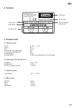 Preview for 101 page of CEMO CENTRI SP30 Operating Instructions Manual