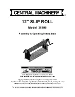 Preview for 1 page of Central Machinery 36698 Assembly & Operating Instructions