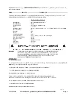 Preview for 2 page of Central Machinery 39955 Assembly & Operating Instructions