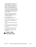 Preview for 7 page of Central Machinery 44506 Set Up And Operating Instructions Manual