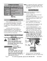 Preview for 8 page of Central Machinery 44506 Set Up And Operating Instructions Manual