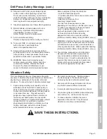 Preview for 5 page of Central Machinery 60238 Owner'S Manual & Safety Instructions