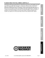 Preview for 13 page of Central Machinery 63042 Owner'S Manual