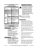 Preview for 14 page of Central Machinery 67414 Set Up, Operating, And Servicing Instructions