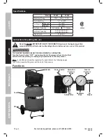 Preview for 6 page of Central Pneumatic 26 GAL oilless air compressor Owner'S Manual & Safety Instructions