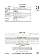 Preview for 2 page of Central Pneumatic 42321 Assembly And Operating Instructions Manual