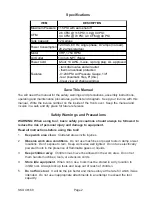 Preview for 2 page of Central Pneumatic 46168 Assembly And Operating Instructions Manual