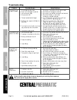 Preview for 16 page of Central Pneumatic 61454 Owner'S Manual