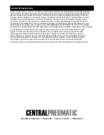 Preview for 20 page of Central Pneumatic 61454 Owner'S Manual