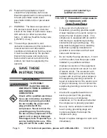 Preview for 6 page of Central Pneumatic 67708 Set Up And Operating Instructions Manual