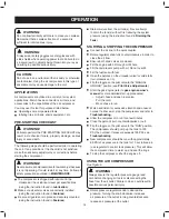 Preview for 14 page of Central Pneumatic 68140 Set Up And Operating Instructions Manual