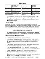 Preview for 2 page of Central Pneumatic 93786 Assembly And Operating Instructions Manual