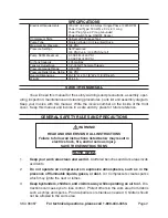 Preview for 2 page of Central Pneumatic 96087 Assembly And Operation Instructions Manual