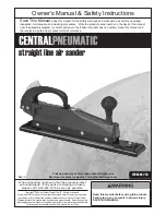 Central Pneumatic CENTRAL PNEUMATIC 91773 Owner'S Manual preview