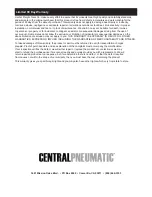 Preview for 16 page of Central Pneumatic CENTRAL PNEUMATIC 91773 Owner'S Manual