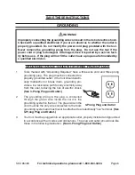 Preview for 6 page of Central Pneumatic CENTRAL PNEUMATIC 95499 Assembly And Operation Instructions Manual