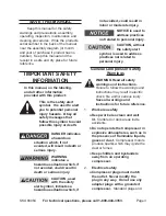 Preview for 3 page of CentralPneumatic CentralPneumatic 68064 Set Up And Operating Instructions Manual