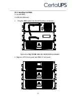 Preview for 20 page of CertaUPS PowerControl C500R-060-B UPS Installation Manual