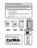 Preview for 1 page of Certikin MB055 Operating & Installation Manual