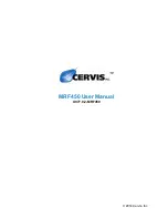 Cervis MRF450 User Manual preview