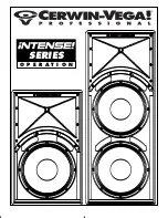 Preview for 1 page of Cerwin-Vega INT-152 Operation