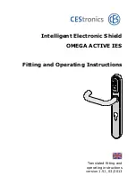 Preview for 1 page of CEStronics OMEGA ACTIVE IES Fitting And Operating Instructions