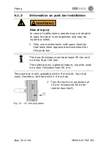 Preview for 36 page of CEStronics OMEGA ACTIVE IES Fitting And Operating Instructions