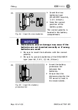 Preview for 62 page of CEStronics OMEGA ACTIVE IES Fitting And Operating Instructions