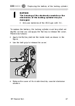 Preview for 47 page of CEStronics RF-Master-Set Fitting And Operating Instructions