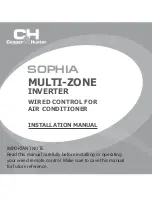 Preview for 1 page of CH SOPHIA Installation Manual