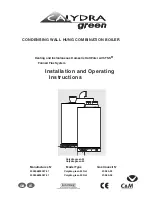 Preview for 1 page of Chaffoteaux & Maury Calydra green 24 Installation And Operating Instructions Manual