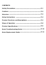 Preview for 3 page of Chairman TS-8800 Instructions For Use Manual