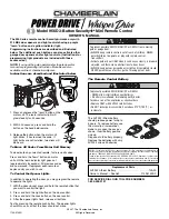 Preview for 1 page of Chamberlain 956D Owner'S Manual