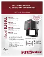 Chamberlain ELITE SL585101UL Installation Manual preview