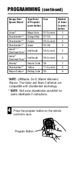 Preview for 4 page of Chamberlain KLIK3C-BK2 Manual