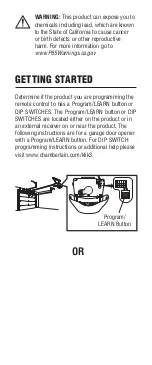 Preview for 2 page of Chamberlain KLIK5U-BK2 User Manual