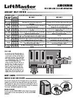 Chamberlain LiftMaster CSL24V Addendum preview