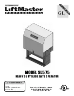 Preview for 1 page of Chamberlain LiftMaster Professional SL575 Installation Manual