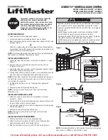 Preview for 1 page of Chamberlain LiftMaster Security+ 355LMC Manual