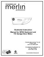 Chamberlain Merlin MT60 Illustrated Instruction Manual preview