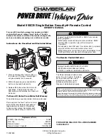 Chamberlain POWER DRIVE 950CB Owner'S Manual preview