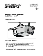 Chamberlain Security+ 7320-1/2 HP Owner'S Manual preview