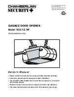 Chamberlain Security+ 7420 Owner'S Manual preview